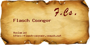 Flasch Csongor névjegykártya